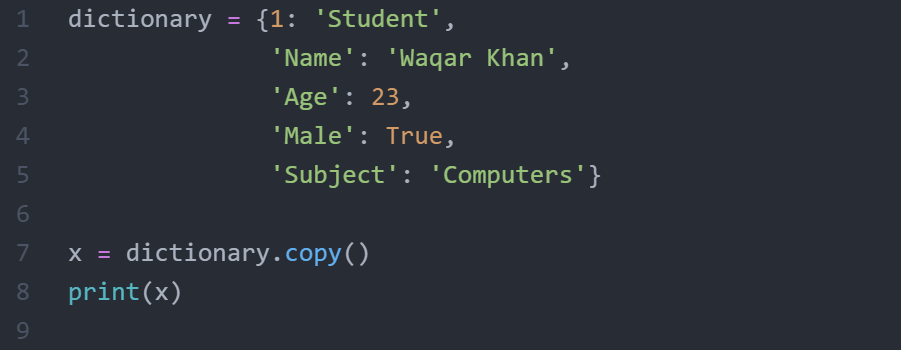 Copy()_method_code_in_python