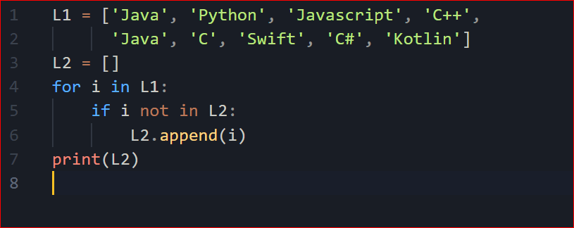 Cómo eliminar duplicados de la lista en Python